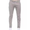 Mens Micro-Pattern Trousers with Zip and Buttons Closure 46 IT Men