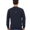 Shield Logo Crewneck Sweatshirt with Tricolor Print L Men