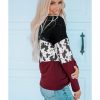 Azura Exchange Long Sleeve Cow Print Blouse – M