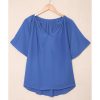 Azura Exchange Pleated Loose Blouse – S