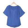 Azura Exchange Pleated Loose Blouse – S