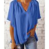 Azura Exchange Pleated Loose Blouse – S