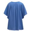 Azura Exchange Pleated Loose Blouse – S