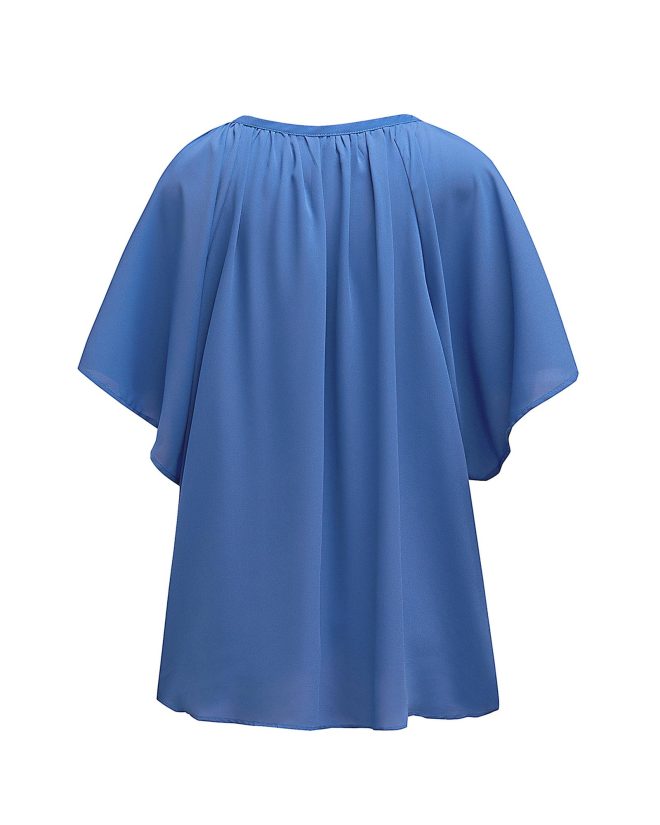 Azura Exchange Pleated Loose Blouse – S