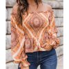 Azura Exchange Ruffled Smocked Off Shoulder Blouse – 2XL