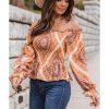 Azura Exchange Ruffled Smocked Off Shoulder Blouse – 2XL