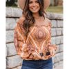 Azura Exchange Ruffled Smocked Off Shoulder Blouse – 2XL