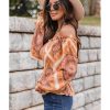 Azura Exchange Ruffled Smocked Off Shoulder Blouse – 2XL