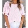 Azura Exchange Smocked Puff Sleeve Blouse – 2XL