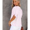 Azura Exchange Smocked Puff Sleeve Blouse – 2XL