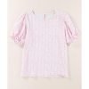 Azura Exchange Smocked Puff Sleeve Blouse – 2XL