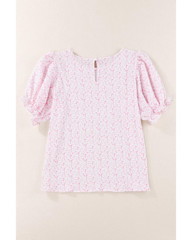 Azura Exchange Smocked Puff Sleeve Blouse – 2XL