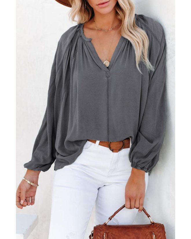 Azura Exchange V Neck Dolman Top – M