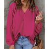 Azura Exchange Split V Neck Dolman Top – L