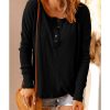 Azura Exchange Waffle Knit Henley Top – 2XL