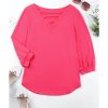 Azura Exchange V Neck Long Sleeve Top – S