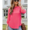 Azura Exchange V Neck Long Sleeve Top – S