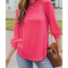 Azura Exchange V Neck Long Sleeve Top – S