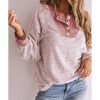 Azura Exchange Contrast Puff Sleeve Blouse – M