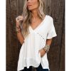 Azura Exchange Knit V Neck Studded Blouse – S