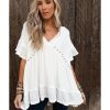 Azura Exchange Knit V Neck Studded Blouse – S