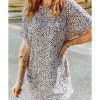 Azura Exchange Tunic Top with Print and Side Pockets – L