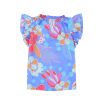 Azura Exchange Flutter Floral Top – M