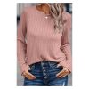 Azura Exchange Ribbed Knit Long Sleeve Top – 2XL