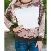 Azura Exchange Leopard Print Long Sleeve Top – L