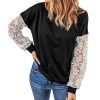 Azura Exchange Lace Sleeve Top – 2XL