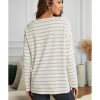 Azura Exchange Pocket Striped Long Sleeve Top – 2XL