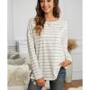 Azura Exchange Pocket Striped Long Sleeve Top – 2XL