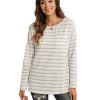 Azura Exchange Pocket Striped Long Sleeve Top – 2XL