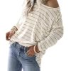 Azura Exchange Pocket Striped Long Sleeve Top – 2XL