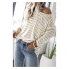 Azura Exchange Pocket Striped Long Sleeve Top – 2XL