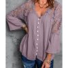 Azura Exchange Lace Button Top – 4XL