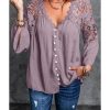 Azura Exchange Lace Button Top – 4XL