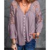 Azura Exchange Lace Button Top – 4XL