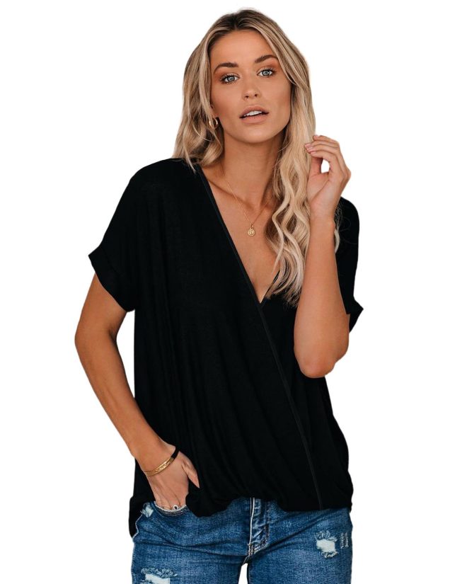 Azura Exchange Draped Knit Top – 2XL