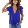 Azura Exchange Button Tie Top – 2XL