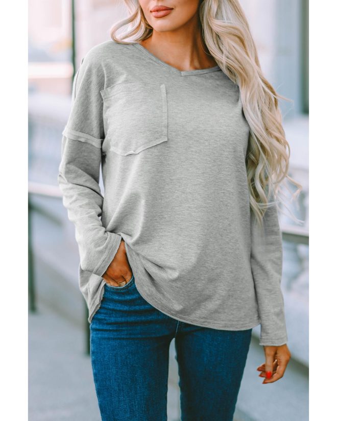 Azura Exchange Oversized Drop Sleeve Top – L