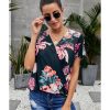 Azura Exchange Twist Floral Top – L