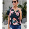 Azura Exchange Twist Floral Top – L