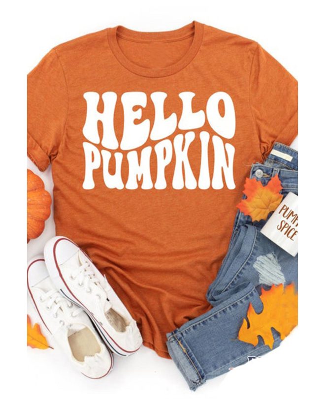 Azura Exchange Pumpkin Short Sleeve Tee – L