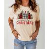 Azura Exchange Christmas Plaid Leopard Graphic Tee – 2XL