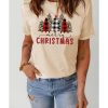 Azura Exchange Christmas Plaid Leopard Graphic Tee – 2XL