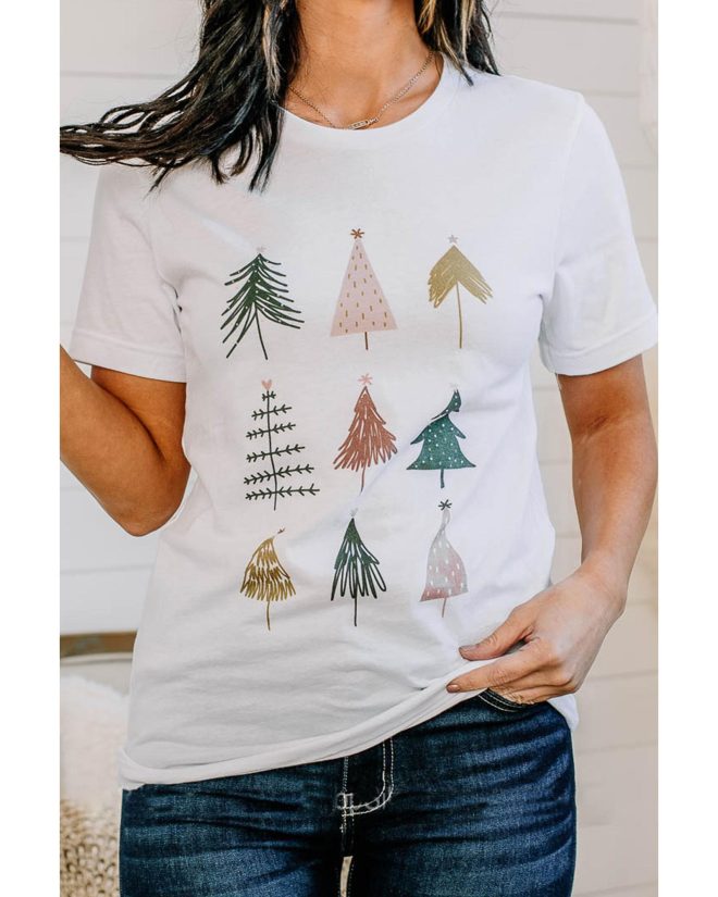 Azura Exchange Christmas Tree Graphic Tee – L