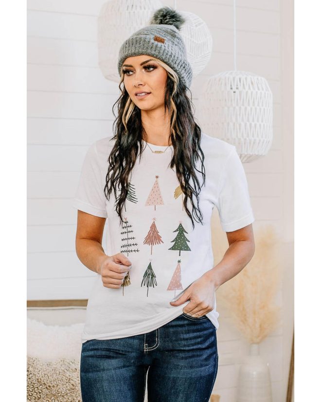 Azura Exchange Christmas Tree Graphic Tee – L