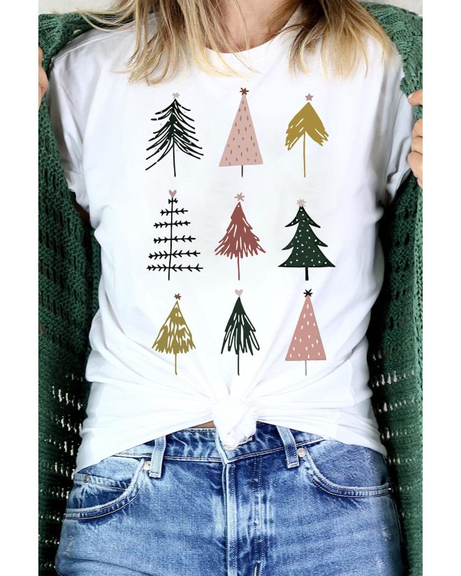 Azura Exchange Christmas Tree Graphic Tee – L