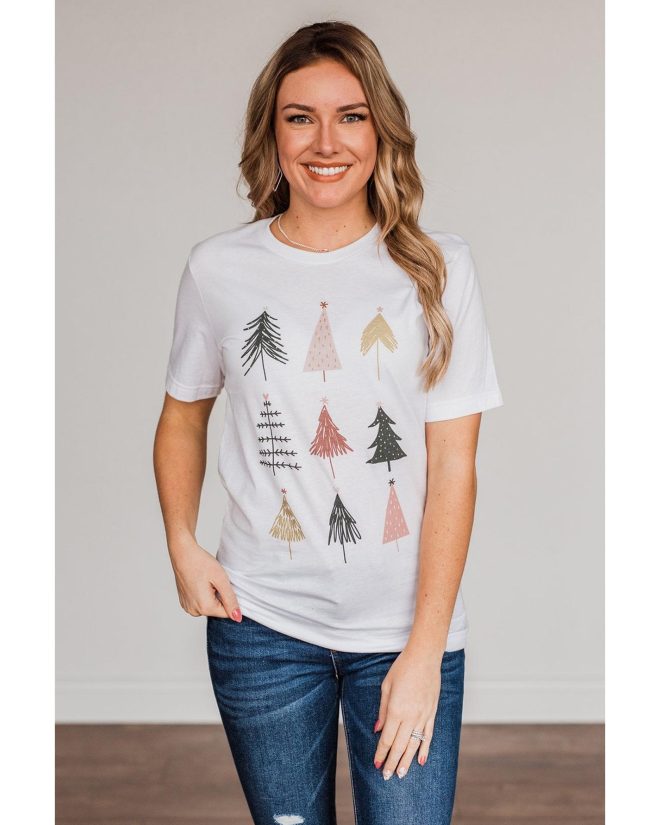 Azura Exchange Christmas Tree Graphic Tee – L